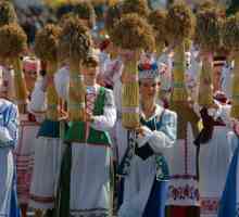 Costume naționale din Belarus (fotografie). Costumul național belarusian cu mâinile lor