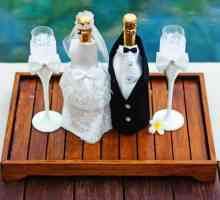 Sticla pentru nunta, decorata cu mainile proprii