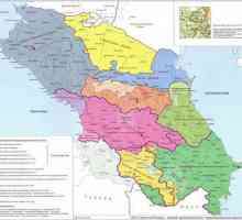 Localizarea geografică a Caucazului de Nord și a caracteristicilor sale