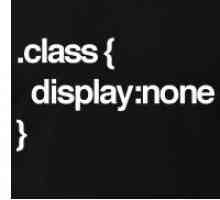 Folosind proprietatea CSS `display: none`