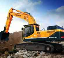 Excavator `Hyundai`: caracteristici tehnice, fotografie