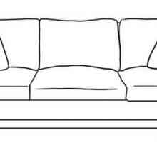 Cum de a desena o canapea în etape