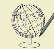 Cum de a desena un glob în creion pas cu pas?