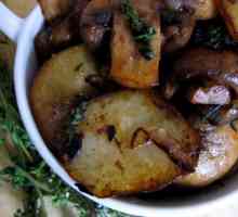 Cum să gătiți cartofi cu ciuperci într-o tigaie: o rețetă simplă