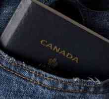 Канадский паспорт под ультрафиолетом