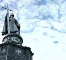 Monumentul printului Vladimir din Kiev simbolizează botezul Rusiei