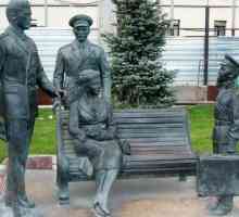 Monumentul "ofițerilor" de pe Embankmentul Frunzenskaya. Monumentul eroilor filmului…