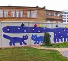 Peisaj alee în Kiev - basm colorat în centrul orașului