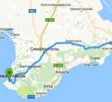 Distanța de la Feodosia la Sevastopol prin Simferopol și prin Yalta