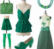 Ce pot combina o culoare verde cu? Combinație de verde cu alte flori în haine (fotografie)
