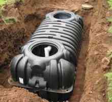 Rezervor septic pentru nivel ridicat de apă subterană: dispozitiv și instalație