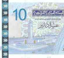 Tunelul dinar. Moneda din Tunisia este TND. Istoria unității monetare. Design de monede și bancnote.