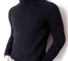 Raglan de tricotat: pulover de lână pentru bărbați