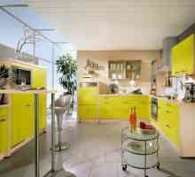 Bucătărie galbenă - o insulă însorită în apartamentul tău
