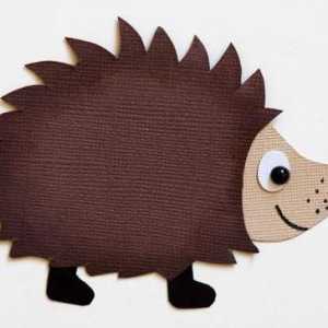 Aplicația `Hedgehog `de hârtie colorată: cum se face?