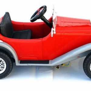 Mașină pentru bateria pentru copii - un cadou de lux "șoferul fără experiență"