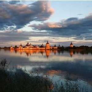 Lacul alb, regiunea Vologda. Nordul Rusiei