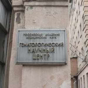 Institutul de Hematologie din Moscova: site-ul oficial, adresa, recenzii