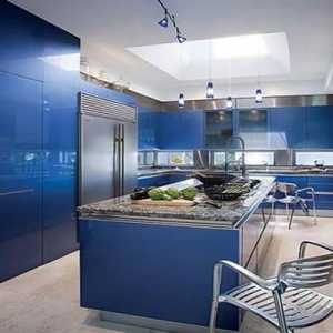 Interior în culori albastre. Ce culori îmbină albastrul în interiorul dormitorului și bucătăriei?
