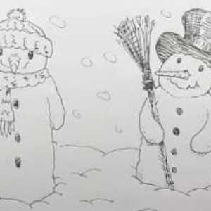 Cât de frumoasă este să desenezi un om de zăpadă?