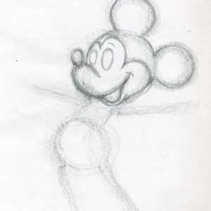 Cum să atragă Mickey Mouse? Vom afla!