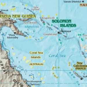 Coral Sea: locație, insule, fotografie