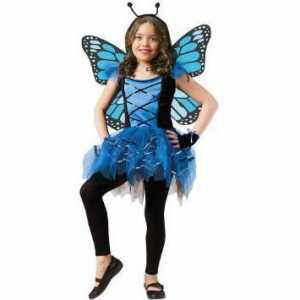 Costumul unui fluture pentru o fată cu mâinile ei nu este deloc dificil!