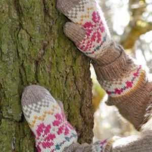 Mănuși frumoase cu ace de tricotat (jacquard): modele pentru diferite dimensiuni