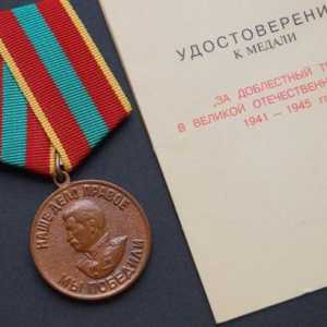 Medalii `Pentru muncitorul valent`: descriere și preț