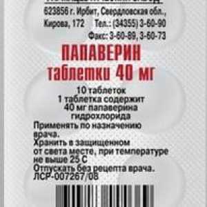 Medicamentul "Papaverin" (comprimate). Instrucțiuni de utilizare