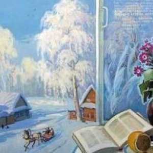 Dimineața înghețată, descrisă de Pușkin în poemul "Dimineața de iarnă"
