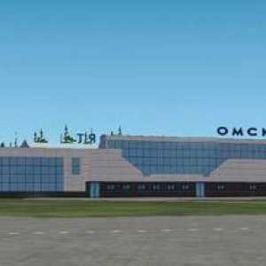 Omsk, Aeroportul Central - opriți pe drum prin nori