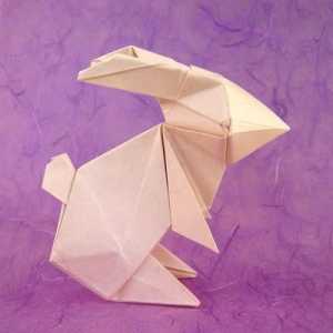 Origami `Bunny` și iepure modular. scheme