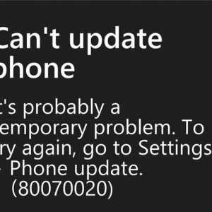 Eroare 80070020 Telefon Windows: cum să remediați acest lucru. Cod de eroare 80070020 Telefon…