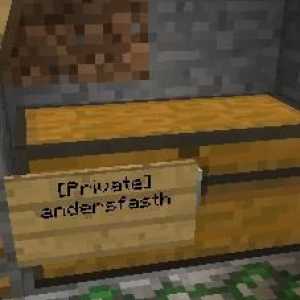 Detalii despre modul de privatizare a unui piept în Minecraft