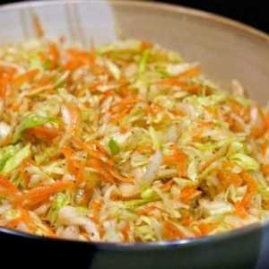 Rețetă pas cu pas a salatei de vitamine din varză și morcovi