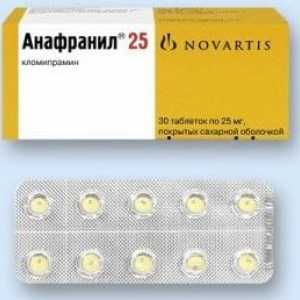 Medicament antidepresiv "Anafranil": instrucțiuni de utilizare