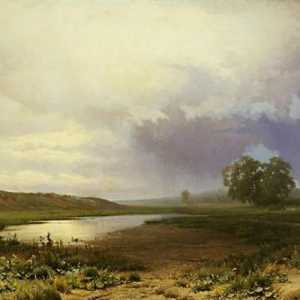 Compoziție pe pictură "Lunca umedă" de F. Vasiliev