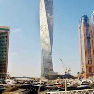 Turnul Twisted din Cayan este una dintre atracțiile principale ale Dubaiului