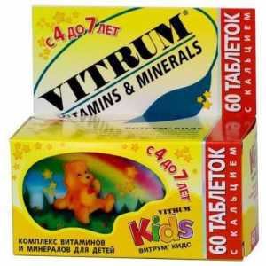 `Vitrum Kids` - vitamine pentru copii: manual de instrucțiuni, recenzii, descriere