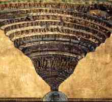 `Hell` Botticelli - imagine ilustrativă a" Comediei Divine "