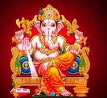 Dumnezeul lui Ganesha (elefant). În hinduism, zeul înțelepciunii și al prosperității