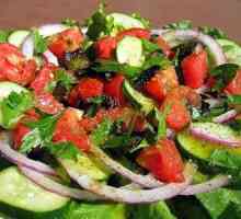 Delicatessen gustare - salata `Fingers ling `de la tomate. Rețete pentru gătit