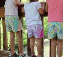 Pantaloni pentru copii: model pentru banda elastica pentru fata
