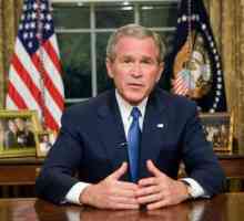 George W. Bush este președintele Statelor Unite. George W. Bush: Politică