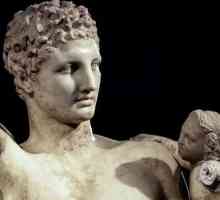 Hermes cu copilul Dionysus. Mit și descriere a sculpturii