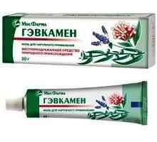 `Gevkamen` (unguent): instrucțiuni de utilizare, costul medicamentului, recenzii