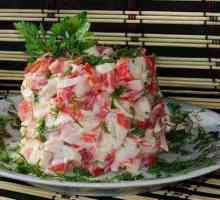 Rețete interesante: salate simple cu bastoane de crab