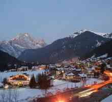 Stațiunea italiană de schi Canazei din Dolomiți