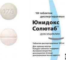 `Unidox Solutab` de la ureaplasma: comentarii. Antibiotice "Unidox…